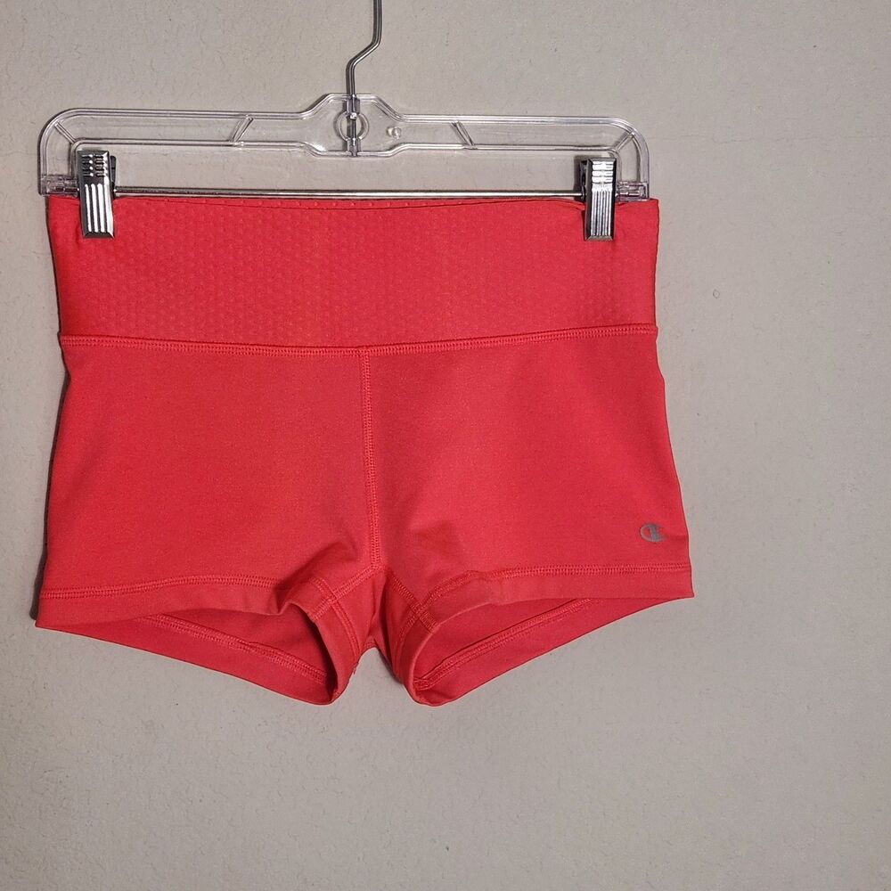 Champion PowerFlex Compression Shorts Womens Small Pink Athletic Workout Yoga